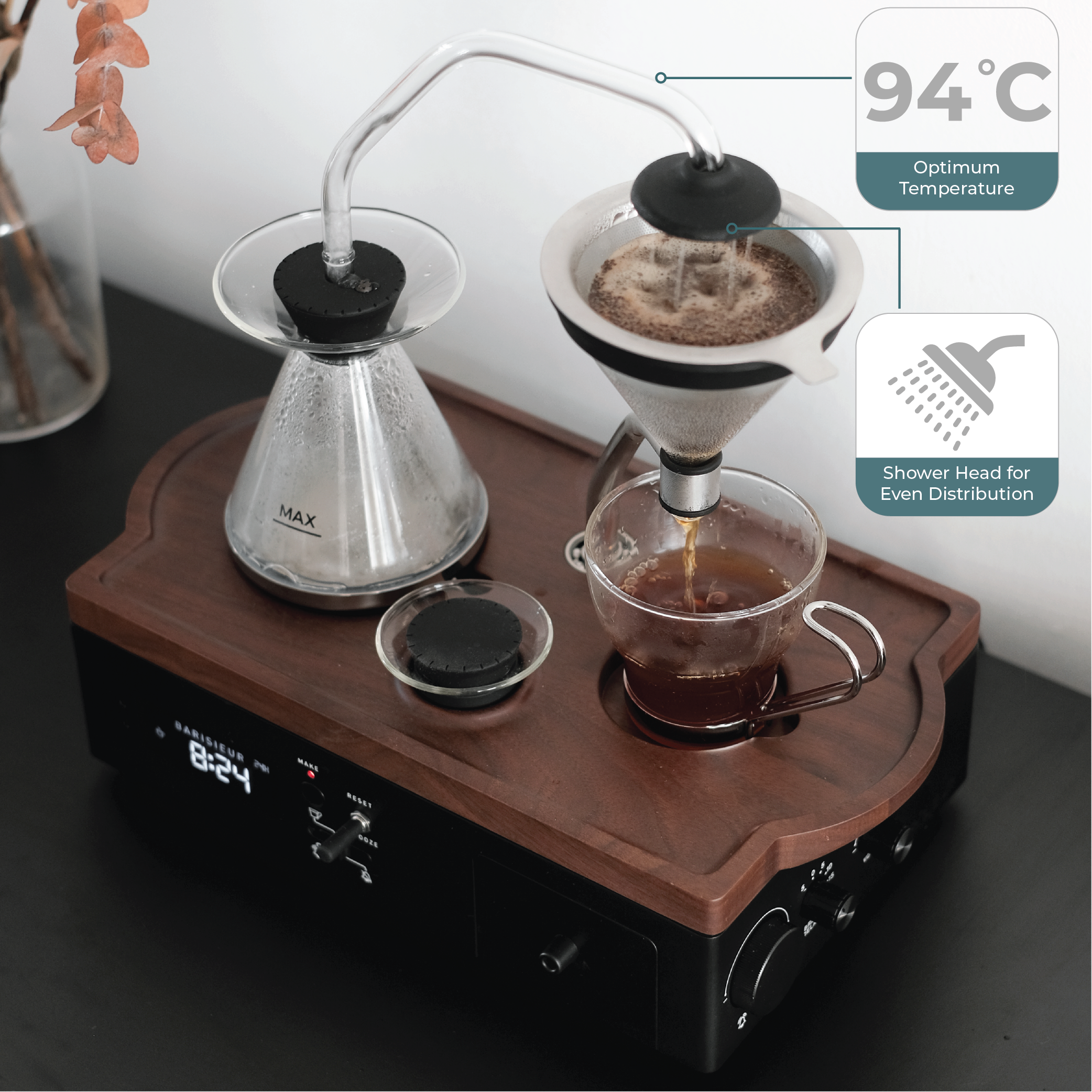 Barisieur™ Tea & Coffee Alarm Clock